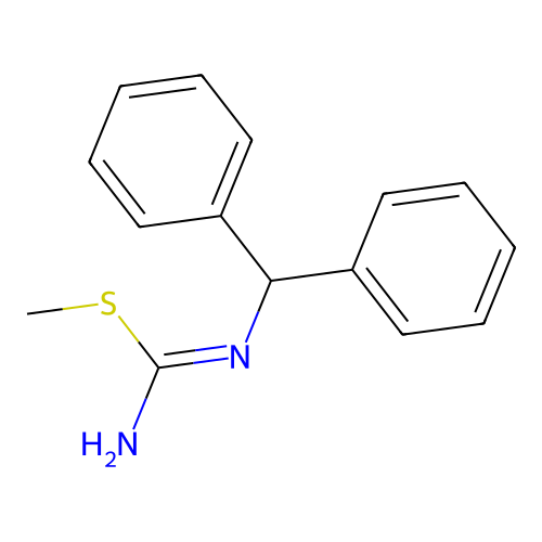 methyl N'-benzhydrylcarbamimidothioate structure