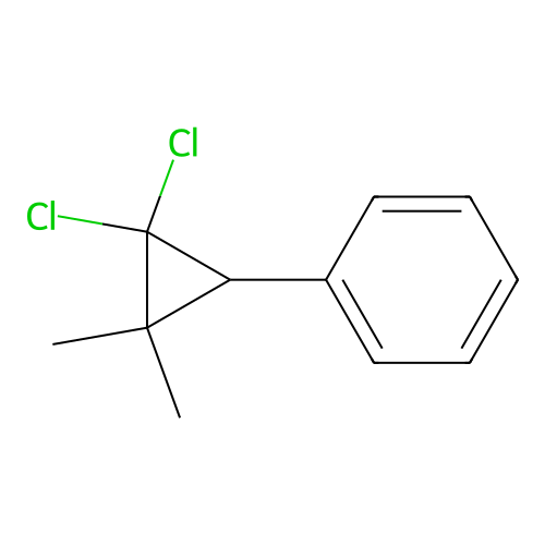 (2,2-Dichloro-3,3-dimethylcyclopropyl)benzene structure