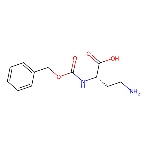 N-alpha-Benzyloxycarbonyl-L-2,4-diaminobutyric acid structure