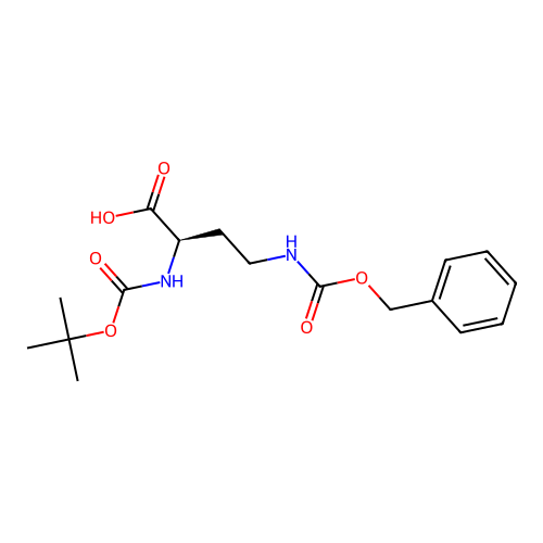 (R)-4-(((Benzyloxy)carbonyl)amino)-2-((tert-butoxycarbonyl)amino)butanoic acid structure