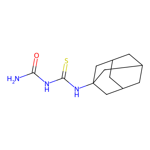 1-Adamantylcarbamothioylurea structure