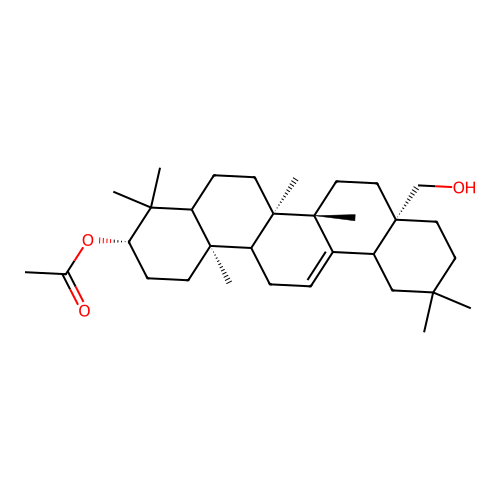 28-Hydroxyolean-12-en-3-yl acetate structure