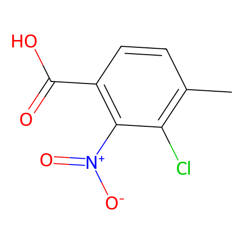 3-Chloro-4-methyl-2-nitrobenzoic acid structure