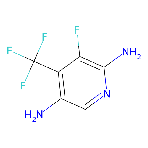 2,5-Diamino-3-fluoro-4-(trifluoromethyl)pyridine structure