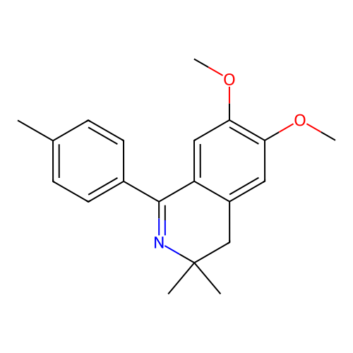 6,7-Dimethoxy-3,3-dimethyl-1-(4-methylphenyl)-3,4-dihydroisoquinoline structure