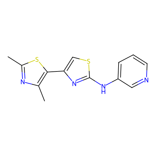 2',4'-dimethyl-N-(pyridin-3-yl)-4,5'-bi-1,3-thiazol-2-amine structure