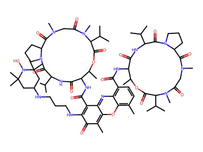 N-(2,2,6,6-Tetramethyl-1-oxy-4-piperidinyl)actinomycin D structure