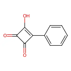 3-Hydroxy-4-phenylcyclobut-3-ene-1,2-dione structure