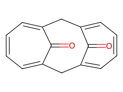 Syn-7,14-dihydro-1,6:8,13-bismethano[14]annulene-7,14-dione structure