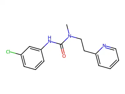 3-(3-Chlorophenyl)-1-methyl-1-(2-pyridin-2-ylethyl)urea structure