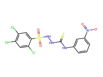 1-(3-Nitrophenyl)-3-[(2,4,5-trichlorophenyl)sulfonylamino]thiourea structure