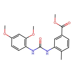Methyl 3-{[(2,4-dimethoxyphenyl)carbamoyl]amino}-4-methylbenzoate structure