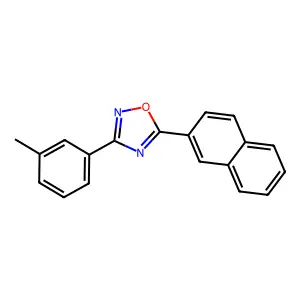 3-(3-Methylphenyl)-5-naphthalen-2-yl-1,2,4-oxadiazole structure