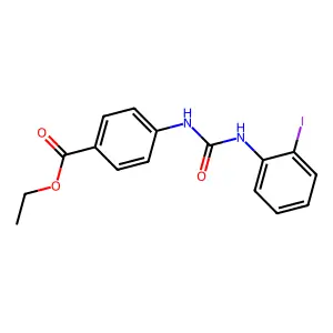 Ethyl 4-{[(2-iodophenyl)carbamoyl]amino}benzoate structure