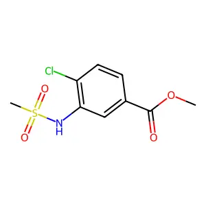 Methyl 4-chloro-3-[(methylsulfonyl)amino]benzoate structure