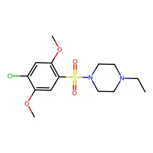 1-((4-Chloro-2,5-dimethoxyphenyl)sulfonyl)-4-ethylpiperazine structure
