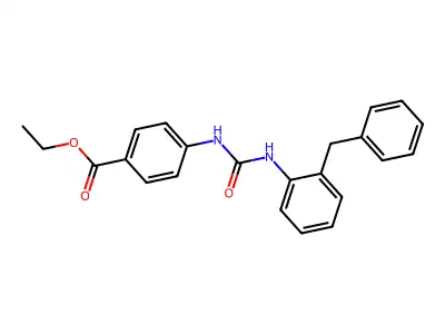 Ethyl 4-{[(2-benzylphenyl)carbamoyl]amino}benzoate structure