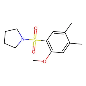[(2-Methoxy-4,5-dimethylphenyl)sulfonyl]pyrrolidine structure