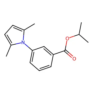 propan-2-yl 3-(2,5-dimethyl-1H-pyrrol-1-yl)benzoate structure