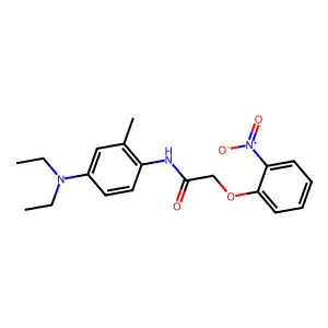 N-[4-(diethylamino)-2-methylphenyl]-2-(2-nitrophenoxy)acetamide structure