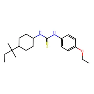 1-(4-Ethoxyphenyl)-3-[4-(2-methylbutan-2-yl)cyclohexyl]thiourea structure