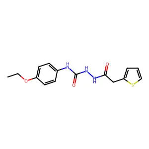 1-(4-Ethoxyphenyl)-3-[(2-thiophen-2-ylacetyl)amino]urea structure