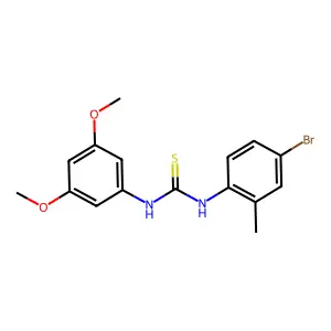 1-(4-Bromo-2-methylphenyl)-3-(3,5-dimethoxyphenyl)thiourea structure