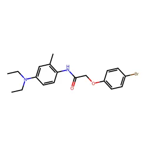 2-(4-bromophenoxy)-N-[4-(diethylamino)-2-methylphenyl]acetamide structure