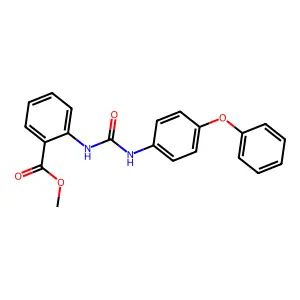 Methyl 2-{[(4-phenoxyphenyl)carbamoyl]amino}benzoate structure
