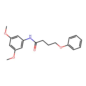 N-(3,5-dimethoxyphenyl)-4-phenoxybutanamide structure