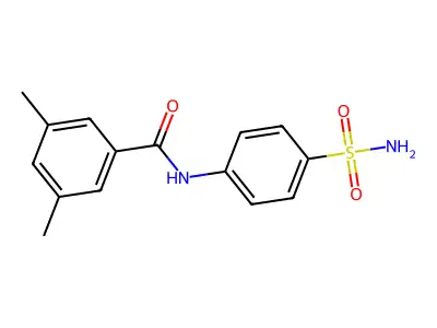 3,5-dimethyl-N-(4-sulfamoylphenyl)benzamide structure