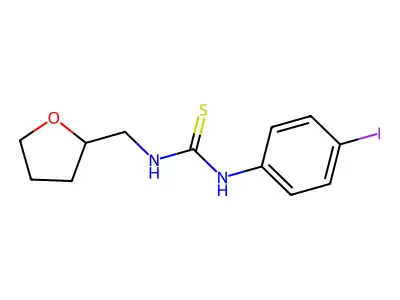 1-(4-Iodophenyl)-3-(oxolan-2-ylmethyl)thiourea structure