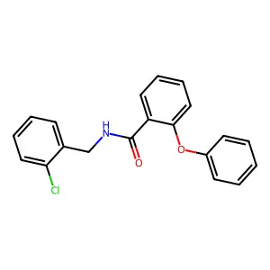 N-[(2-chlorophenyl)methyl]-2-phenoxybenzamide structure