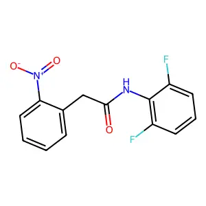 N-(2,6-difluorophenyl)-2-(2-nitrophenyl)acetamide structure