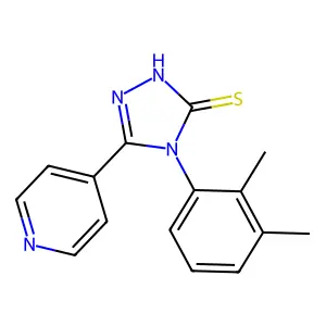 4-(2,3-dimethylphenyl)-5-pyridin-4-yl-4H-1,2,4-triazole-3-thiol structure