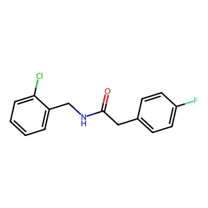 N-[(2-chlorophenyl)methyl]-2-(4-fluorophenyl)acetamide structure