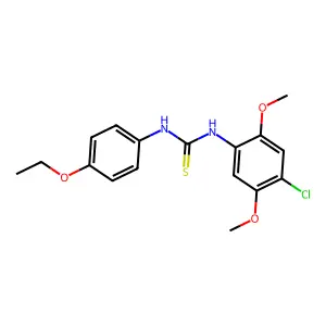 1-(4-Chloro-2,5-dimethoxyphenyl)-3-(4-ethoxyphenyl)thiourea structure
