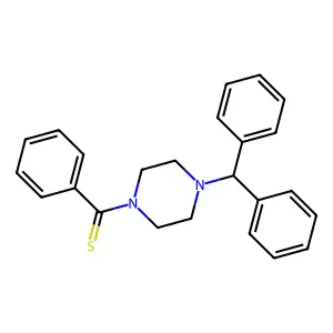 (4-Benzhydrylpiperazin-1-yl)-phenylmethanethione structure