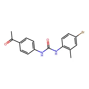 1-(4-Acetylphenyl)-3-(4-bromo-2-methylphenyl)urea structure