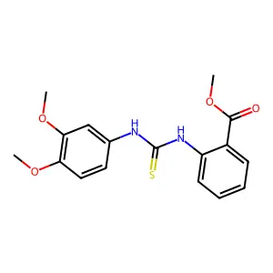 Methyl 2-{[(3,4-dimethoxyphenyl)carbamothioyl]amino}benzoate structure