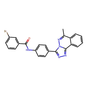 3-bromo-N-[4-(6-methyl[1,2,4]triazolo[3,4-a]phthalazin-3-yl)phenyl]benzamide structure