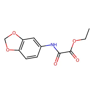 Ethyl 2-(1,3-benzodioxol-5-ylamino)-2-oxoacetate structure