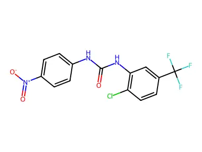 1-[2-Chloro-5-(trifluoromethyl)phenyl]-3-(4-nitrophenyl)urea structure