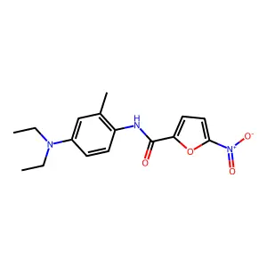 N-[4-(diethylamino)-2-methylphenyl]-5-nitrofuran-2-carboxamide structure