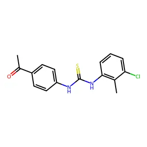 1-(4-Acetylphenyl)-3-(3-chloro-2-methylphenyl)thiourea structure