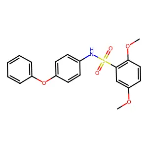 2,5-dimethoxy-N-(4-phenoxyphenyl)benzenesulfonamide structure