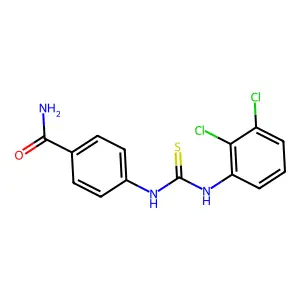 4-[(2,3-Dichlorophenyl)carbamothioylamino]benzamide structure