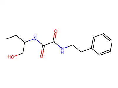 N1-(1-hydroxybutan-2-yl)-N2-phenethyloxalamide structure