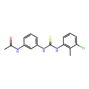N-[3-[(3-chloro-2-methylphenyl)carbamothioylamino]phenyl]acetamide structure
