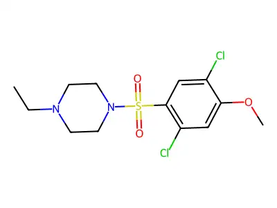 1-(2,5-Dichloro-4-methoxybenzenesulfonyl)-4-ethylpiperazine structure